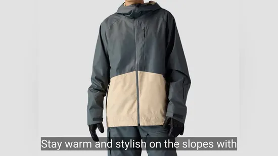 Custom Lightweight Men Ski Jacket, Ideal for Comfortable Snow Activities 