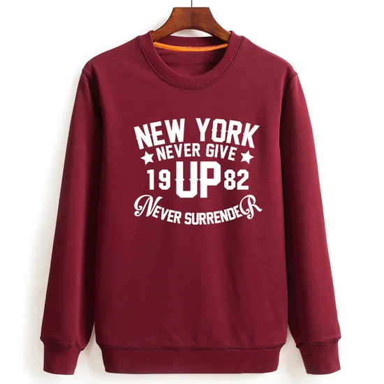 Supplier Long Sleeve 65% Polyester 35% Cotton Screen Printing Terry Sweatshirt Men 