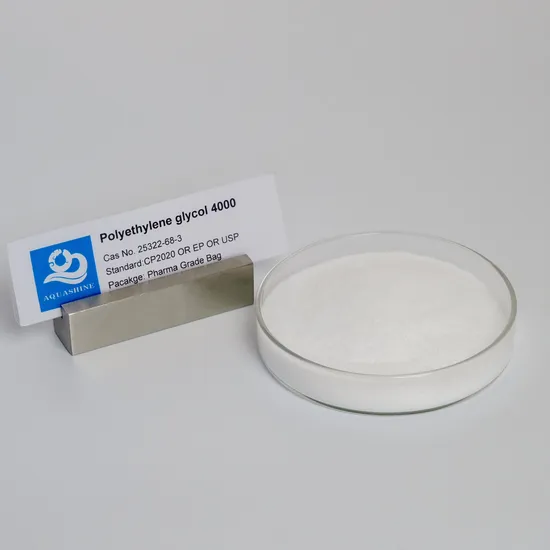 Medical Grade Multiple Uses Glycol (PEG) 4000 Peg Pharmaceutical Excipients 