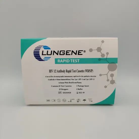 Factory Pricehiv 1/2 Test Kits / One Step Rapid Anti